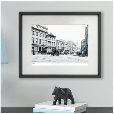 Derby, The Cornmarket 1896 - Single Picture Frame Print