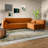 Threadgill Velvet L-Shaped Sectional-264446495-264475164