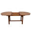 Annekatrin Oval Eucalyptus Extendable Outdoor Dining Table With Umbrella Hole , 100cm W 150cm D