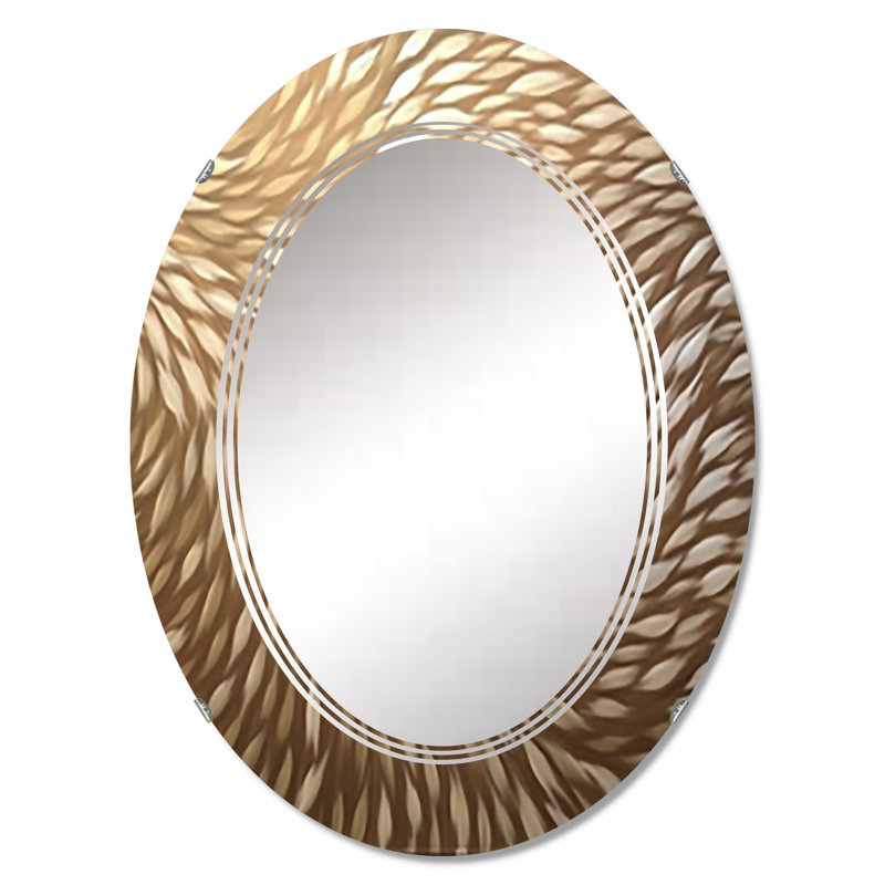 Krosby - Miroir mural moderne ovale, 36 po x 24 po