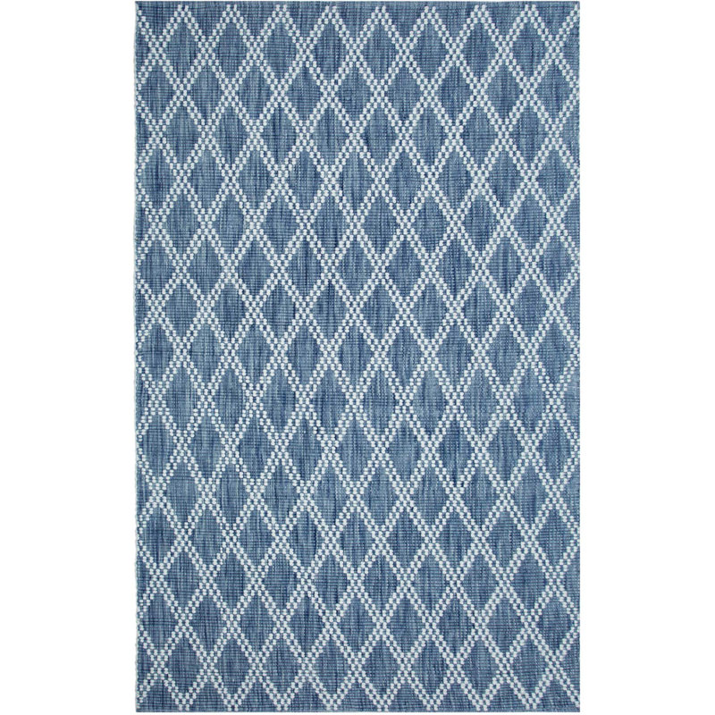 Harlequin Hand-Woven Indigo Area Rug, Rectangle 9' x 13'