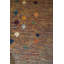 Tapis bleu / doré nouvel âge en arbre 6 pi 5 po x 9 pi 7 po Tree Gabbeh