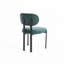Chaises de salle à manger rembourrées en métal noir Boucle-1881995151