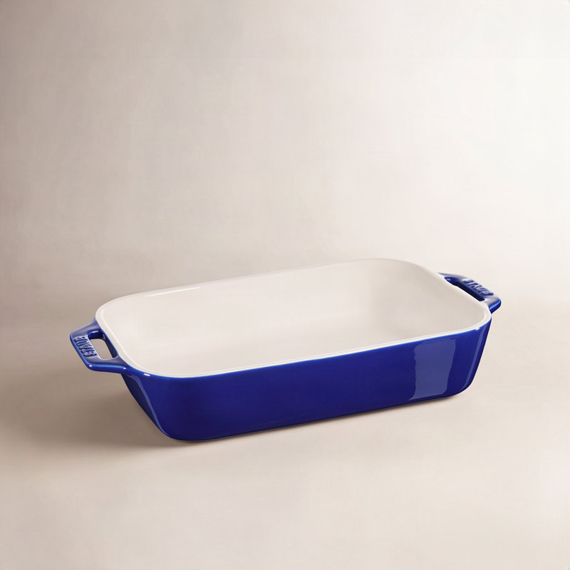 Ceramique Ceramic Rectangular Oven Dish, Dark Blue