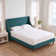 Melaya Wingback Upholstered Platform Bed Frame