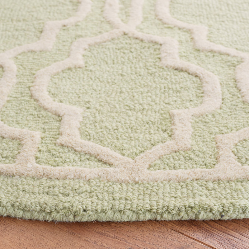 Cannen Hand Tufted Wool Geometric Rug, Runner 2'6" x 12'