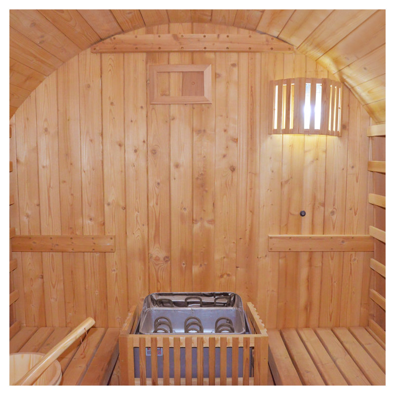 Poêle de sauna électrique commercial en chêne blanc américain, noyau de chauffage en métal 4,5 kW