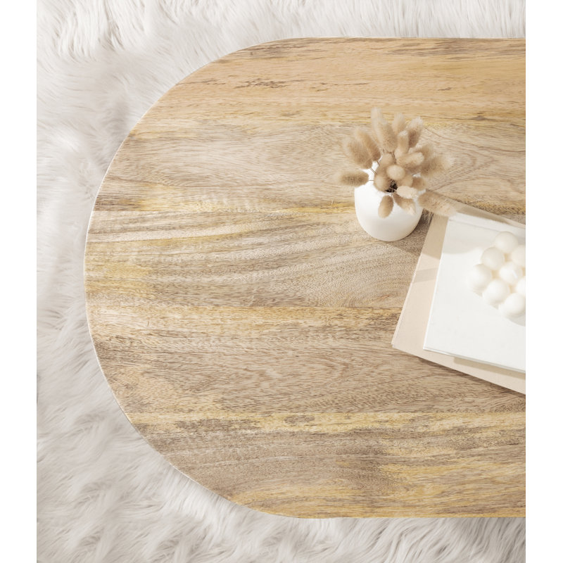 Berenike Oval Coffee Table with Tapered Legs | Wayfair