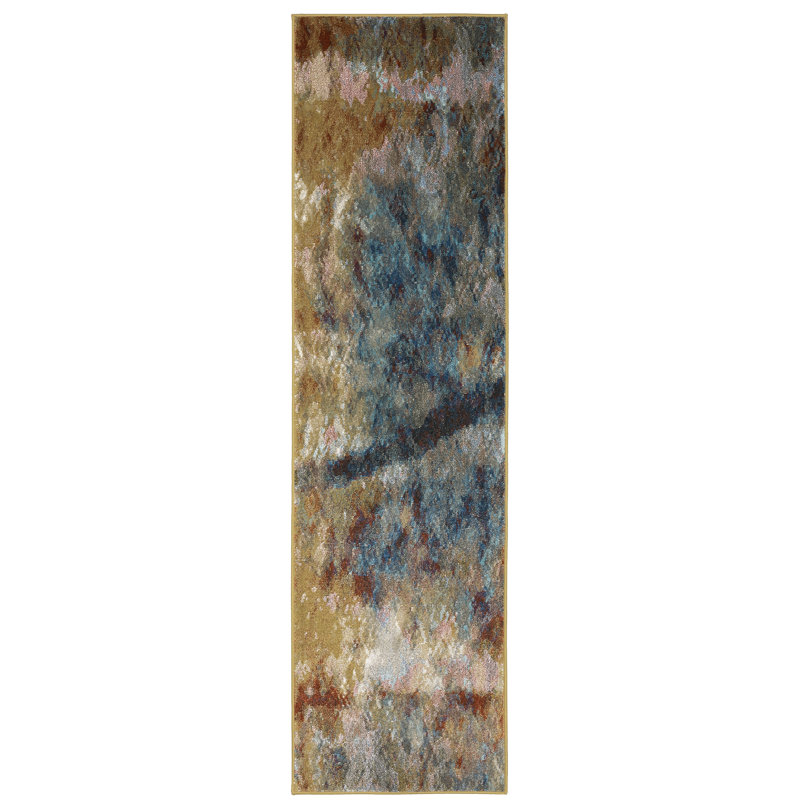Abstract Indoor Rug, Runner 2'3" x 7'6"