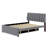 Upholstered Platform Bed With Trundle-1275679584