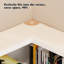 188.5cm H x 81.3cm W Corner Bookcase