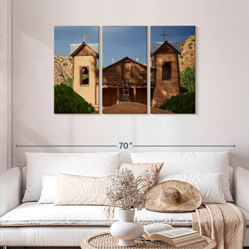 El Santuario De Chimayo, H 28 po x l 45 po