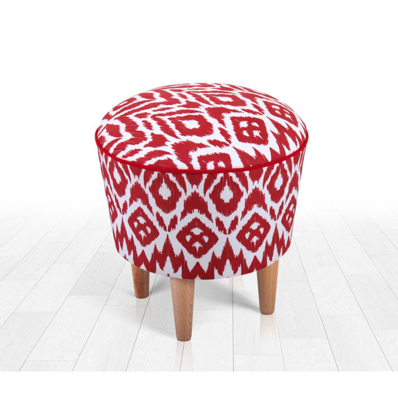 42cm Wide Novelty Ikat Footstool Ottoman