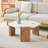 31-Inch Modern-Style Hexagonal Coffee Table
