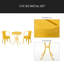 Ensemble de 3 pièces en métal KD-1479507799