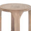 Table d'appoint ronde 18 po avec tablette en bois de manguier Eray-112254112