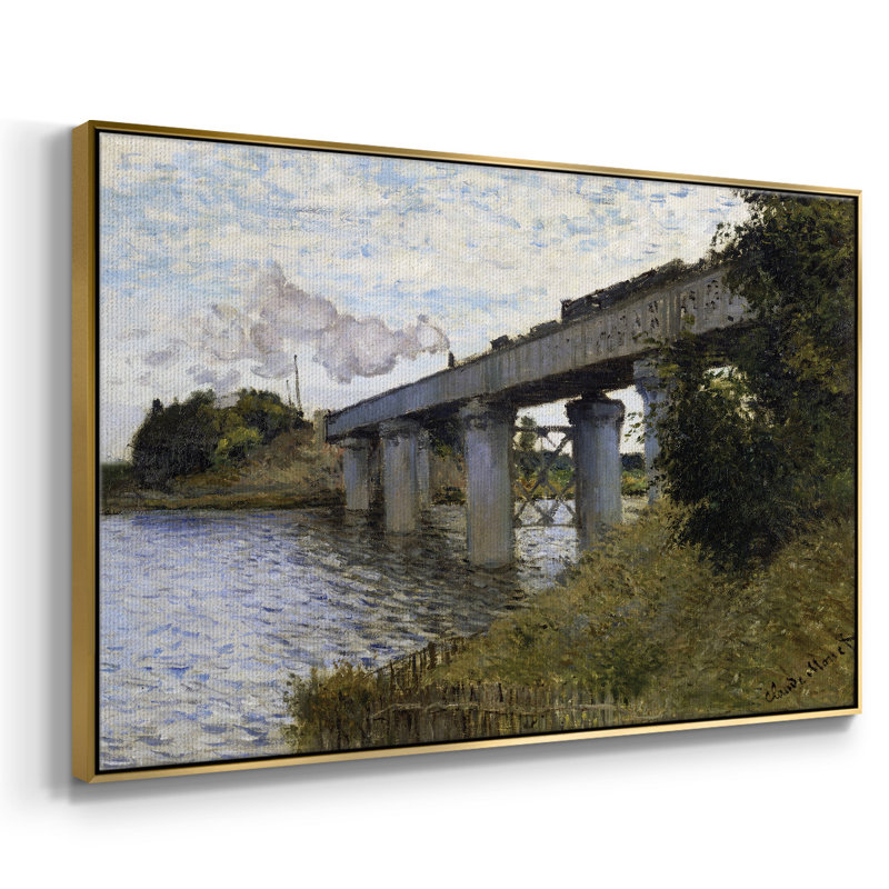 Monet, Toile dorée, H 27 po x l 41 po x P 2 po