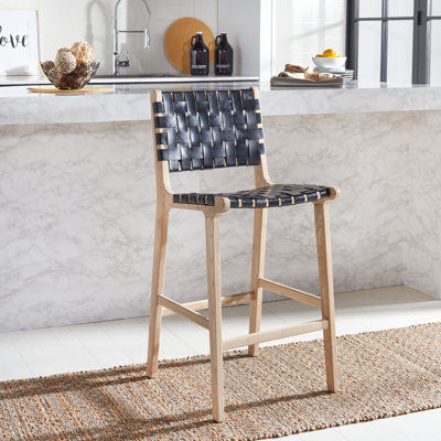 Alston Upholstered Counter Stool with Solid Wood Frame