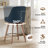  Malikhai Swivel 26" Swivel Upholstered Counter Stool with Solid Wood Frame-4416372