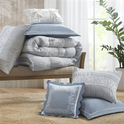 7- Piece Queen Jacquard Comforter Set