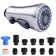 3-Function Kitchen Spray head with 10 Adapters,Chrome