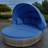 Joscelin 66.1 " W Wicker Patio Daybed with Cushions-1794108757