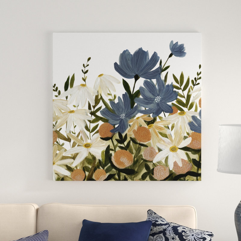 Wildflower Garden I by Emma Scarvey - Wrapped Canvas Painting, 91cm H x 91cm W