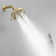 Single Handle 1-Spray Round Rain Shower Faucet Set 1.8 GPM With High Pressure Shower Head