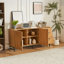 Buffet en bois manufacturé à 2 portes et 3 tiroirs H 29,7 po x l 61 po Excus-747820190