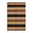 Washable Sand Dark Brown Striped Area Rug-1694195092