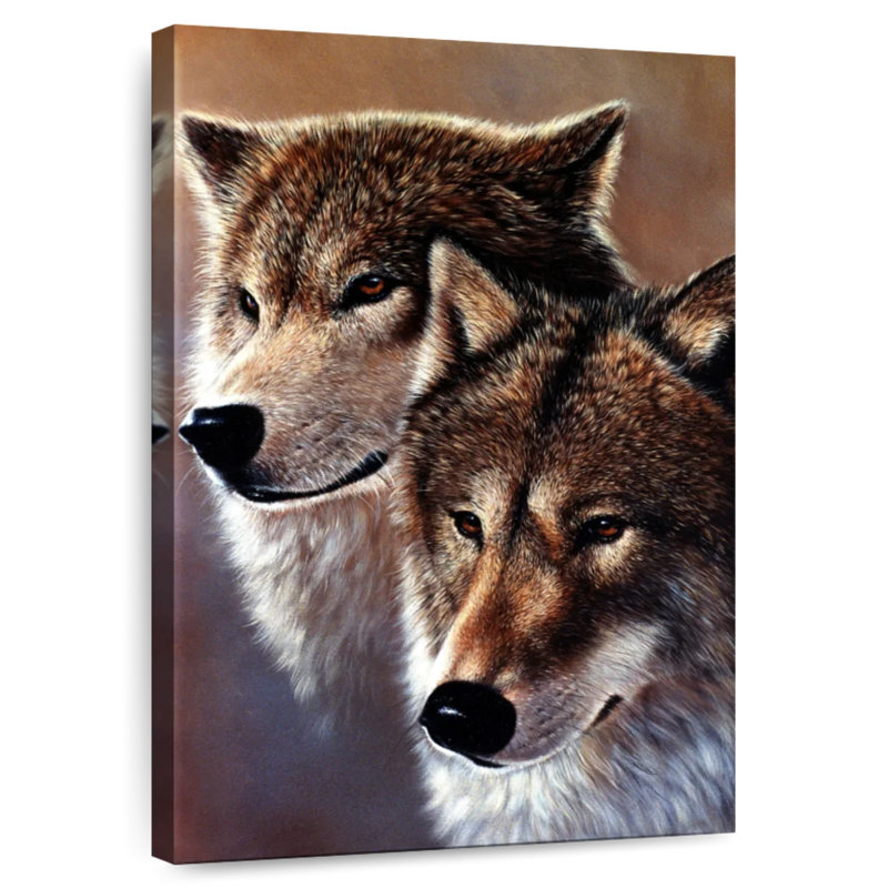 Brampt Fearless Wolves, 30" H x 20" W