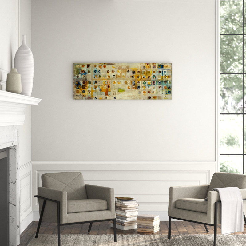 Continuum V Print, Hand Embellishment Texture, 30" H x 82" W x 1.5" D