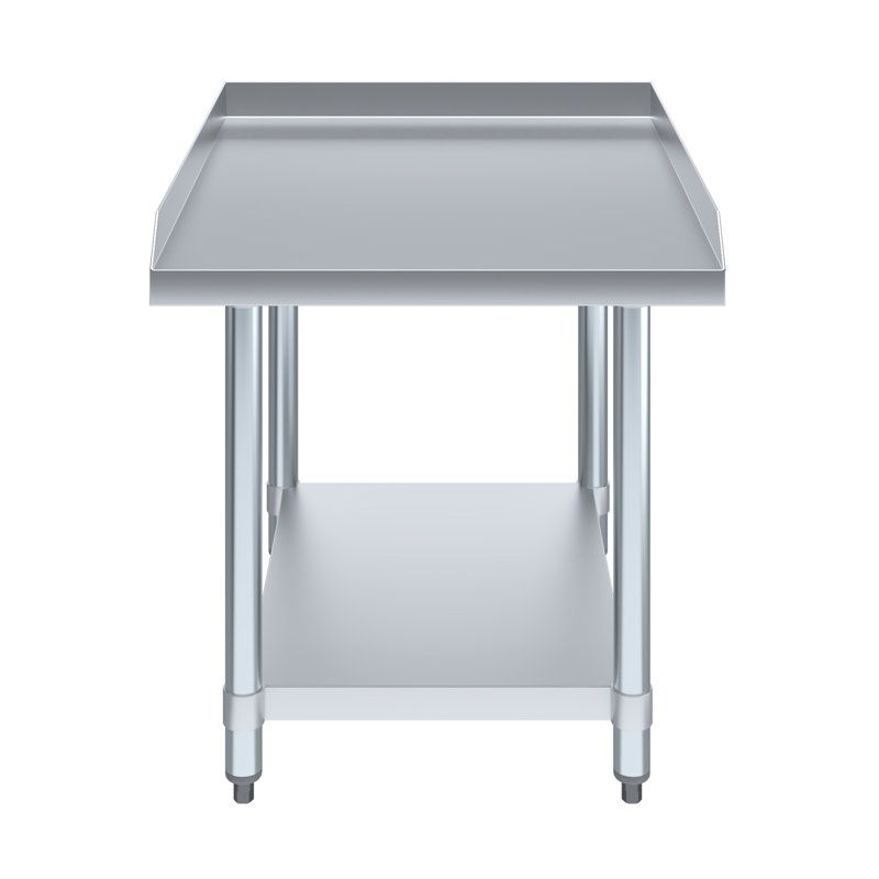 24" Stainless Steel Equipment Stand with Galvanized Undershelf