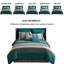 Ensemble d'édredon en microfibre moderne et contemporain de 8 pièces Avalon-486908241-520130778