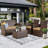 Suleimn 4  Person Seating Group with Cushions-227359127-227359128