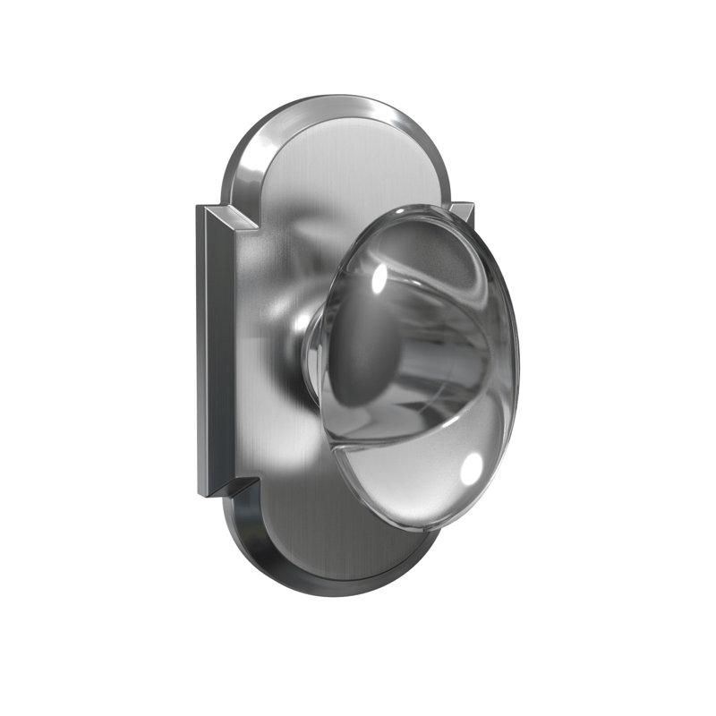 Fausse poignée en verre Bravura 928-G2, Nickel satiné