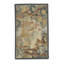 Hand-Knotted High-Quality Green and Beige Area Rug