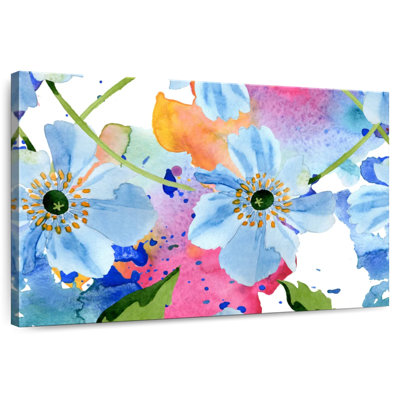 Harnek fleurs tropicales bleues