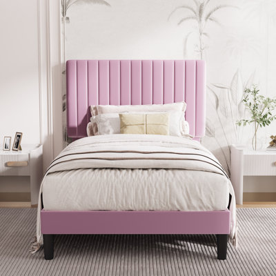 Dunphy Upholstered Platform Bed with Adjustable Headboard