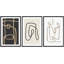 Esthétique abstraite, ligne noire, art moderne minimaliste, encadré sur toile, 3 pièces-2047347054-2035264288