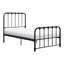 Lit simple en métal foncé bronze pour chambre à coucher - Pas besoin de sommier