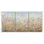 Pastel Wildflower Meadow sous doux ciel bleu - impression sur toile encadrée 3 pièces-121090473-121090472