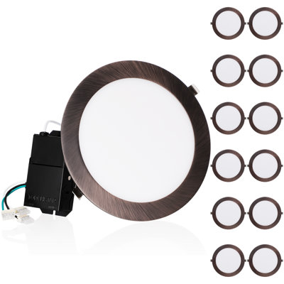 Ensemble d'éclairage encastré 8,94 "ultra-mince à DEL 2700K Remodel IC