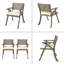Chaise d'extérieur en bois d'acacia