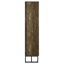 Armoire de rangement haute avec 8 compartiments, chêne rustique et bronze industriel
