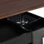 Table de bout moderne rotative à 360 ° avec roulettes et plateau relevable pour une utilisation flexible-114674420