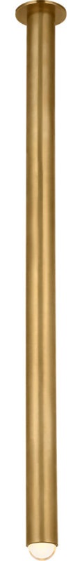 Ebell Flush Mount, Natural Brass, 48" H x 4.5" W x 4.5" D