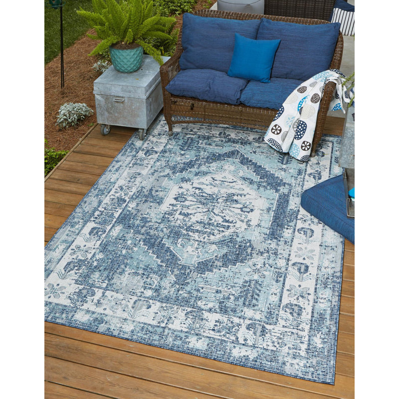 Susan Oriental Indoor / Outdoor Rug, Rectangle 7'10" x 11'