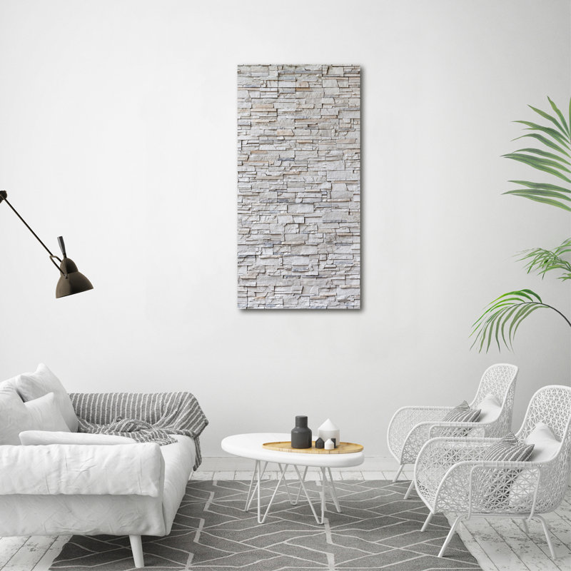 A Stone Wall - Wrapped Canvas Print