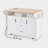 55.7" W Wood Kitchen Island with Drop Leaf-483947725